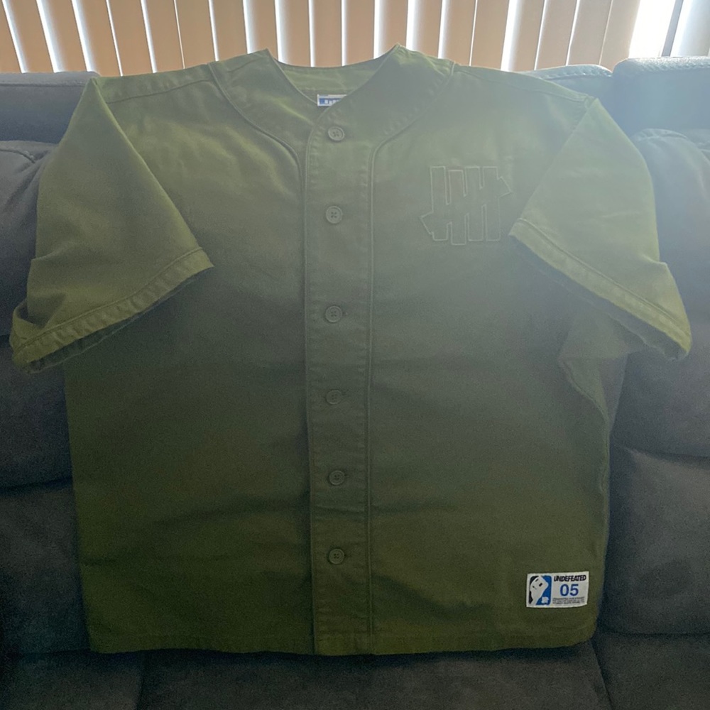 Undefeated baseball button up